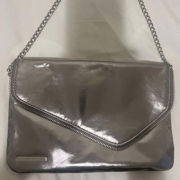 NINEWEST Silver Clutch Bag - Picture 1 of 7